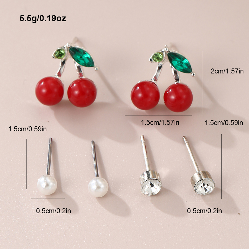 1 Set IG Style Elegant Sweet Heart Shape Flower Bow Knot Inlay Sterling Silver Artificial Pearls Zircon Ear Studs display picture 29