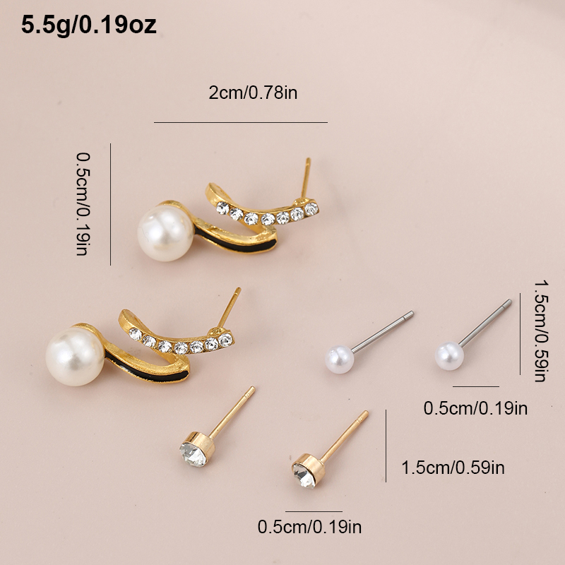 1 Jeu Style IG Élégant Sucré Forme De Cœur Fleur Noeud D'Arc Incruster Argent Sterling Perles Artificielles Zircon Boucles D'Oreilles display picture 33