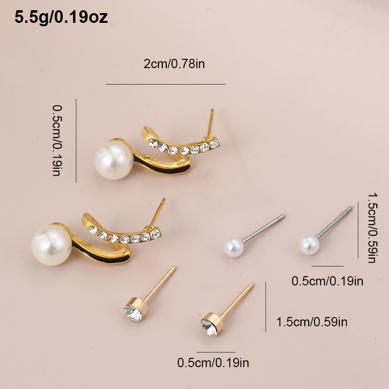 1 Set IG Style Elegant Sweet Heart Shape Flower Bow Knot Inlay Sterling Silver Artificial Pearls Zircon Ear Studs display picture 33