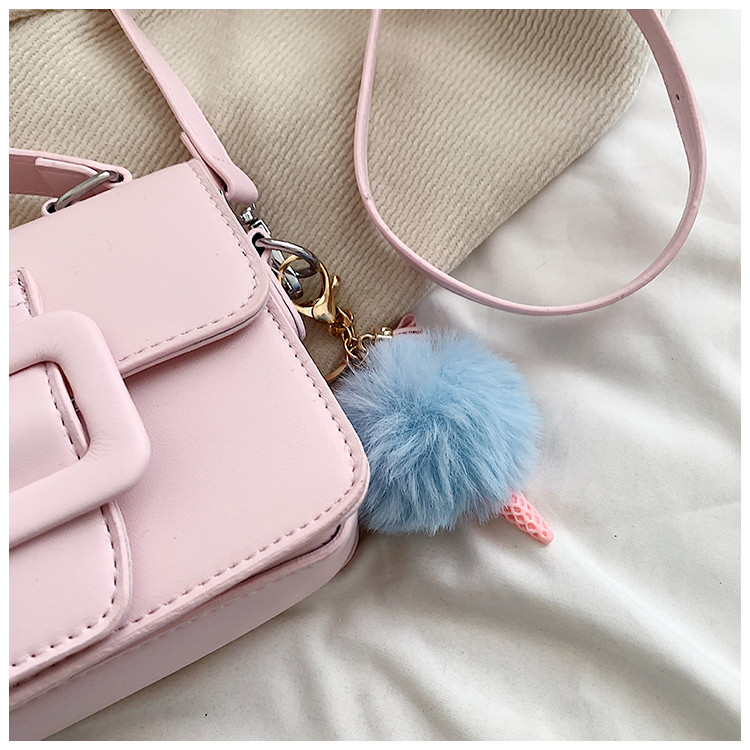 Women's Medium Pu Leather Solid Color Preppy Style Classic Style Sewing Thread Magnetic Buckle Crossbody Bag display picture 2