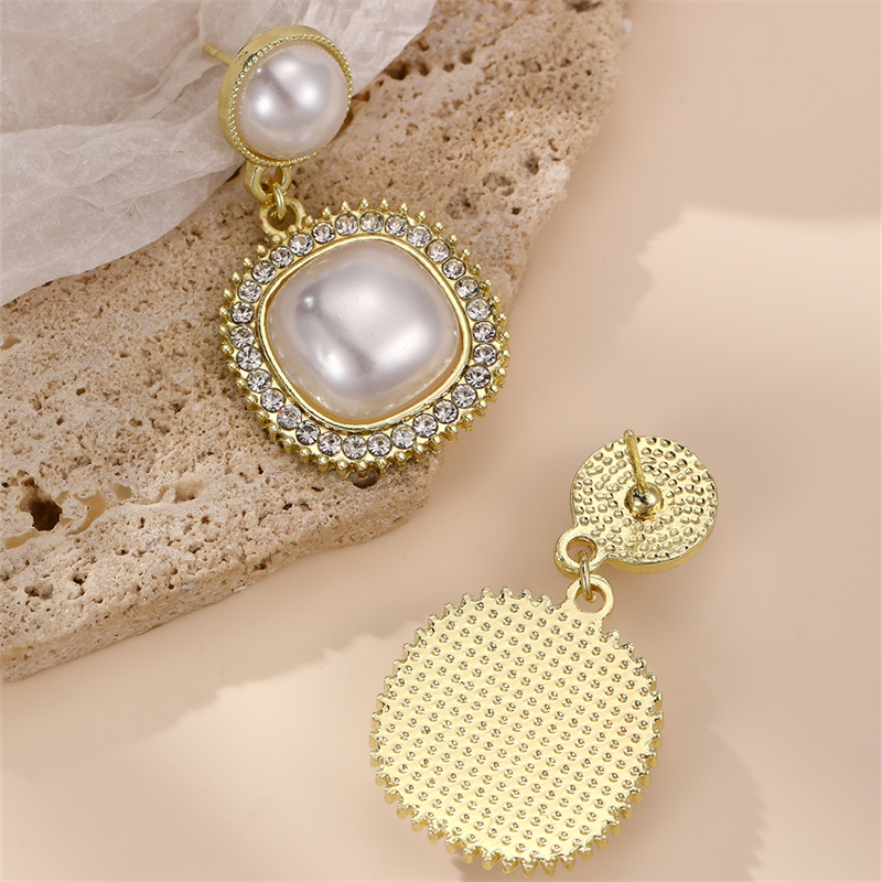 1 Pair IG Style Elegant Sweet Irregular Heart Shape Flower Inlay Sterling Silver Artificial Pearls Drop Earrings Ear Studs display picture 30