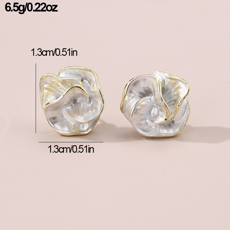 1 Paar IG-Stil Elegant Süss Irregulär Herzform Blume Inlay Sterling Silber Künstliche Perlen Tropfenohrringe Ohrstecker display picture 38