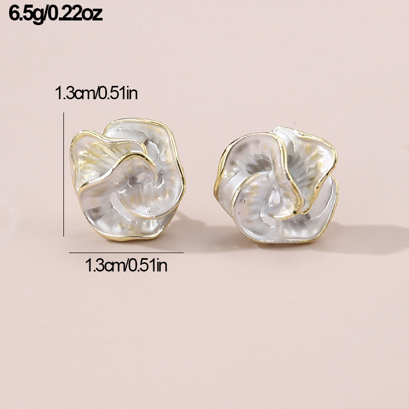 1 Par Estilo IG Elegante Dulce Irregular Forma De Corazón Flor Embutido Plata Esterlina Perlas Artificiales Pendientes De Gota Pendientes display picture 38