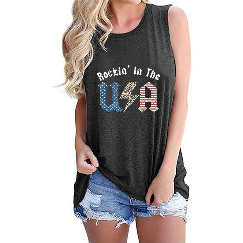 Women's Racerback Tank Tops Tank Tops Casual Letter display picture 2