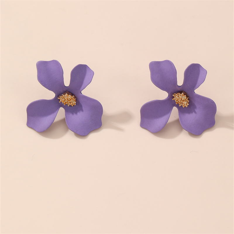 1 Pair IG Style Elegant Sweet Flower Plastic Ear Studs display picture 27