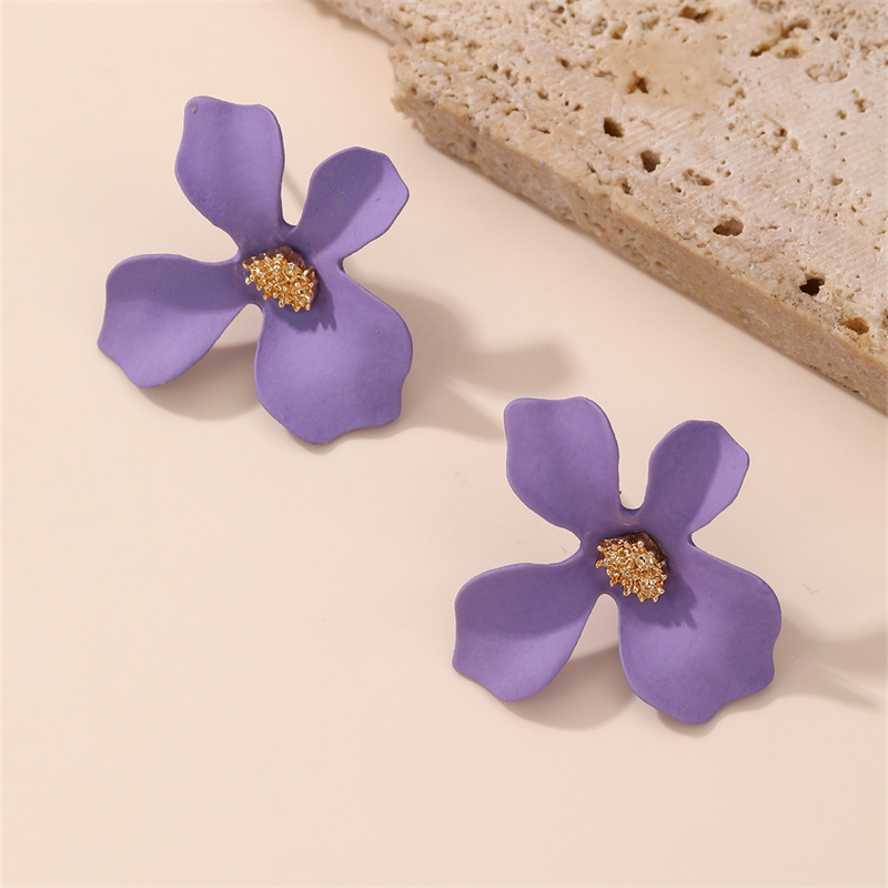 1 Pair IG Style Elegant Sweet Flower Plastic Ear Studs display picture 31