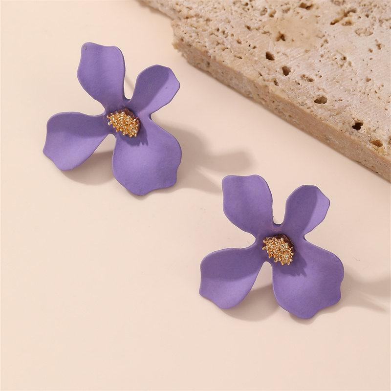 1 Par Estilo IG Elegante Dulce Flor El Plastico Pendientes display picture 31