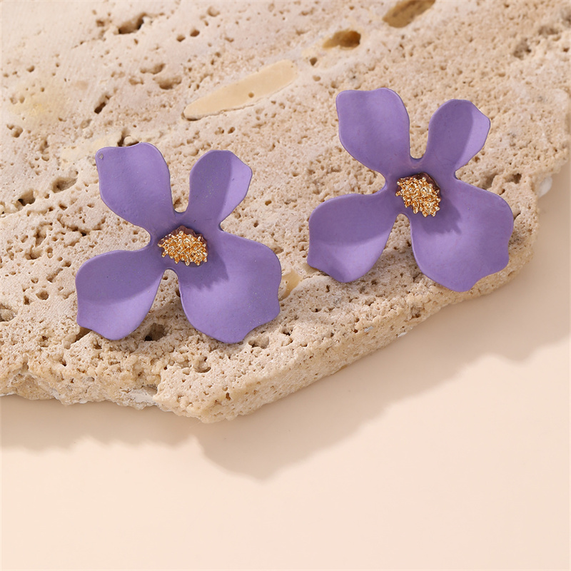 1 Pair IG Style Elegant Sweet Flower Plastic Ear Studs display picture 32