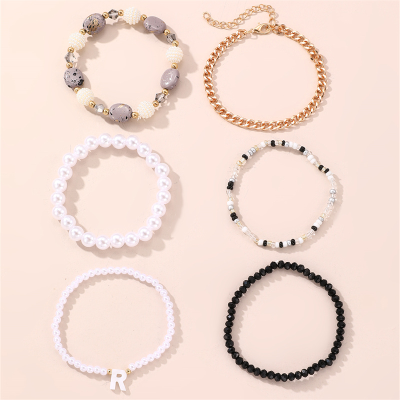 IG Style Hawaiian Vacation Geometric Imitation Pearl Alloy Wholesale Anklet display picture 14