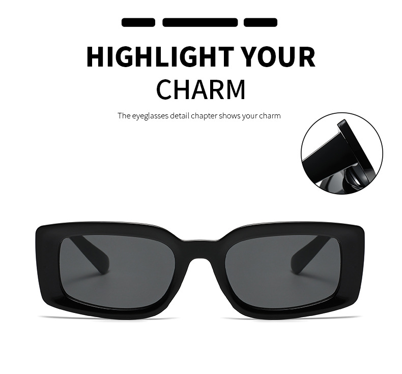 Simple Style Streetwear Solid Color Pc Square Full Frame Women's Sunglasses display picture 2