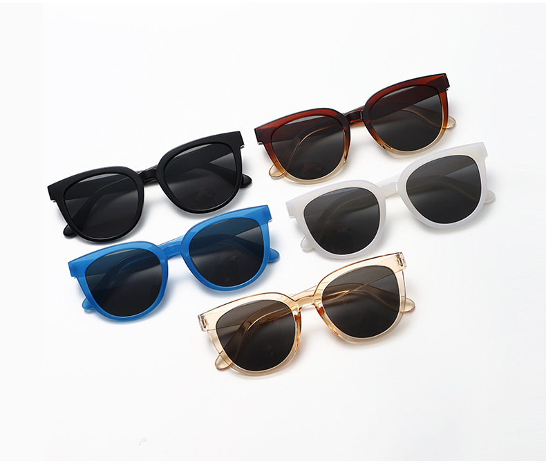 Streetwear Solid Color Pc Oval Frame Full Frame Women's Sunglasses display picture 1