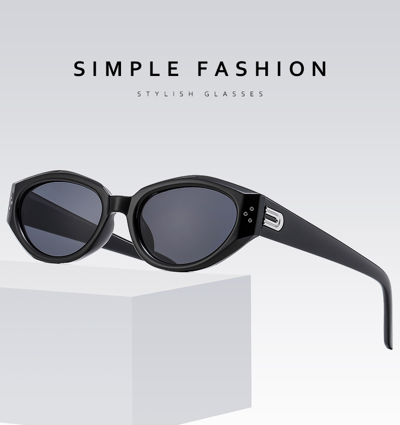 Strassenmode U-Form Ac Katzenauge Vollbild Sonnenbrille Der Frauen display picture 2