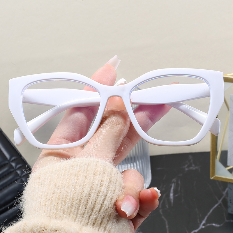 Simple Style Gradient Color Solid Color Ac Square Full Frame Optical Glasses display picture 8