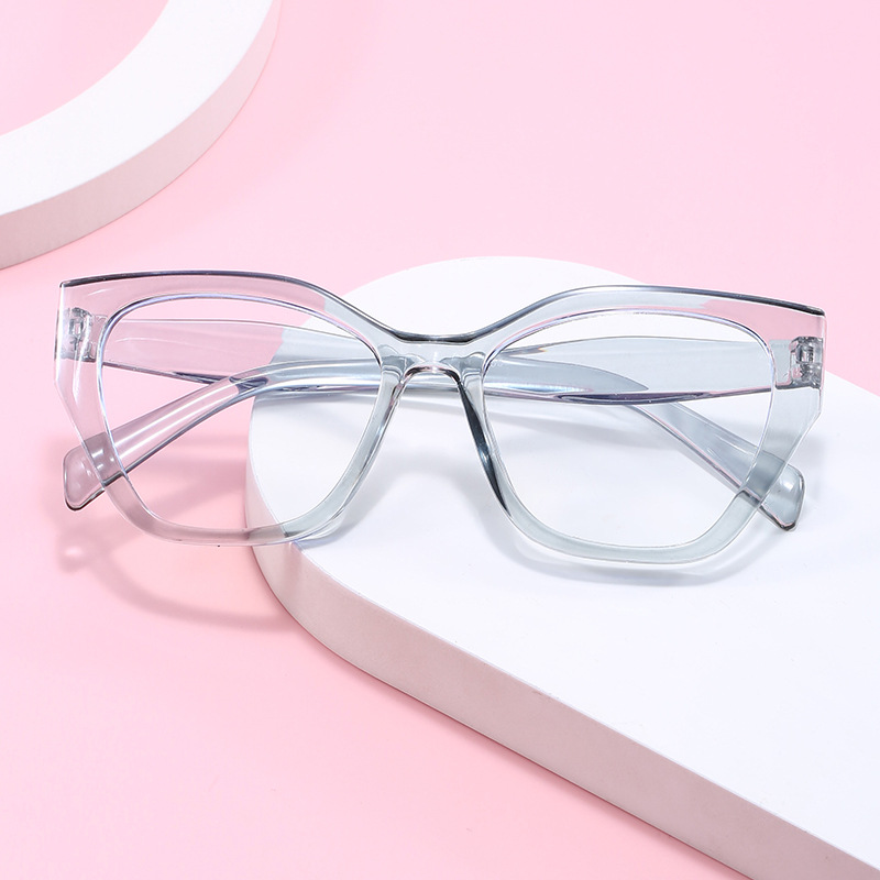 Simple Style Gradient Color Solid Color Ac Square Full Frame Optical Glasses display picture 11