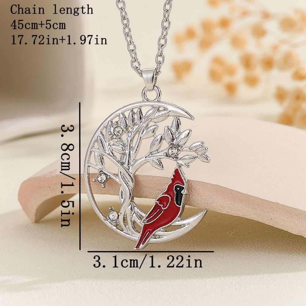 Bijoux En Gros Pastorale Artistique Animal Arbre De Vie Alliage Strass Émail Incruster Pendentif display picture 1