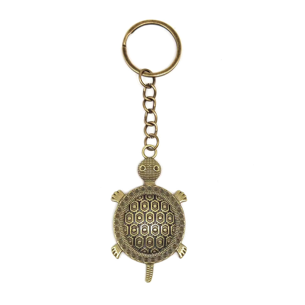 Retro Classic Style Tortoise Alloy Plating Bag Pendant Keychain display picture 3