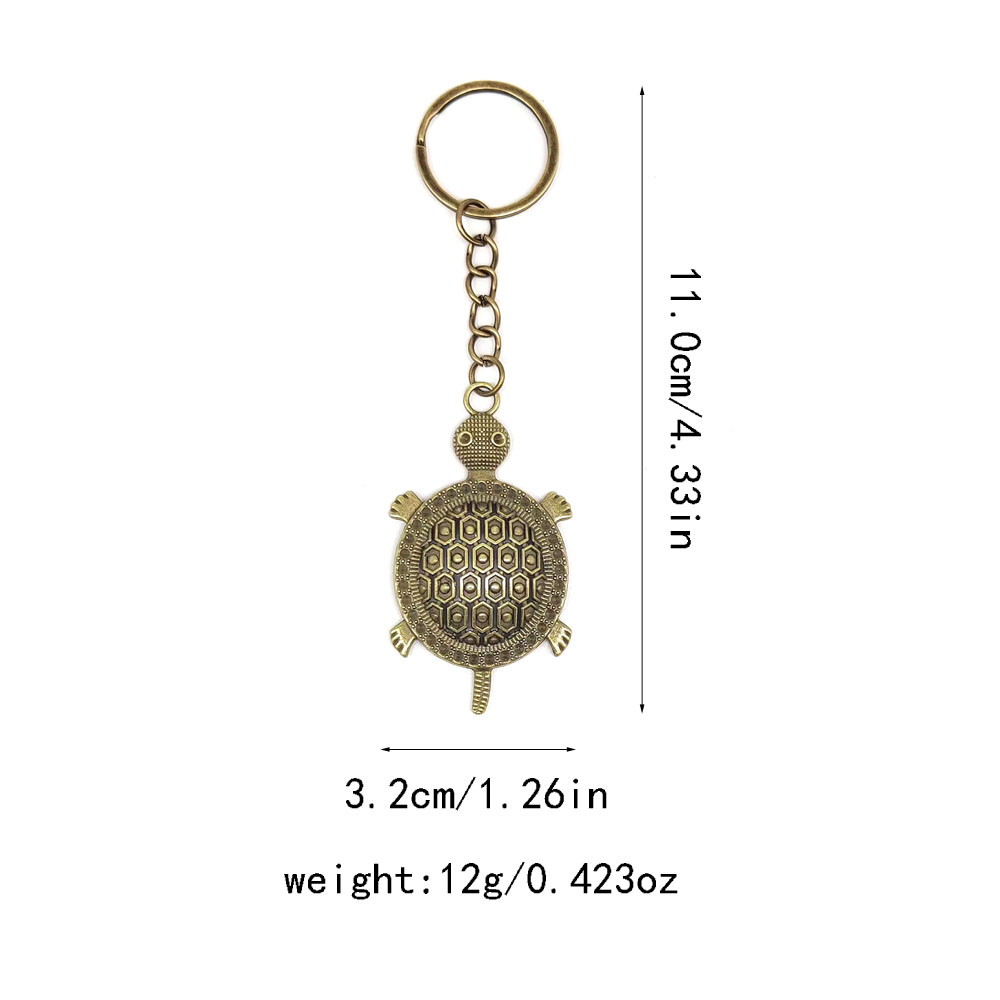 Retro Classic Style Tortoise Alloy Plating Bag Pendant Keychain display picture 1