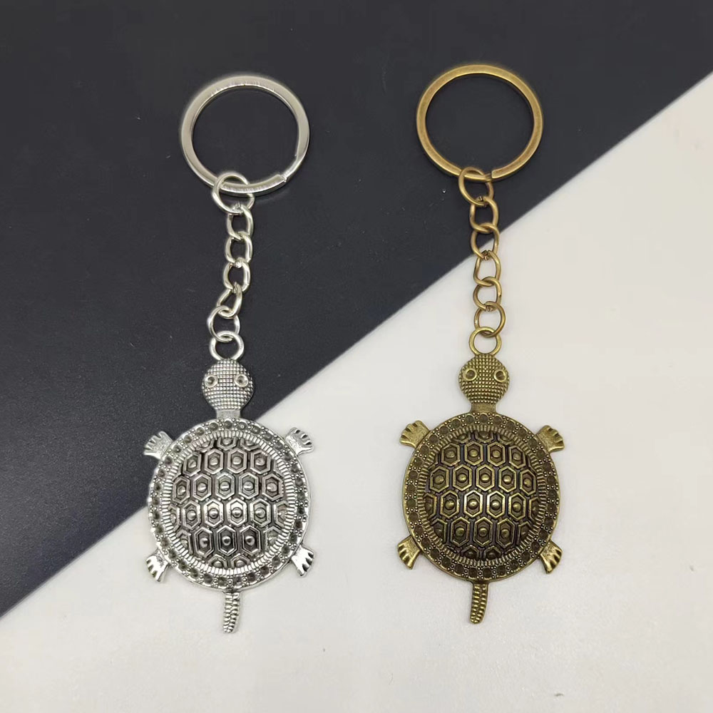 Retro Classic Style Tortoise Alloy Plating Bag Pendant Keychain display picture 5