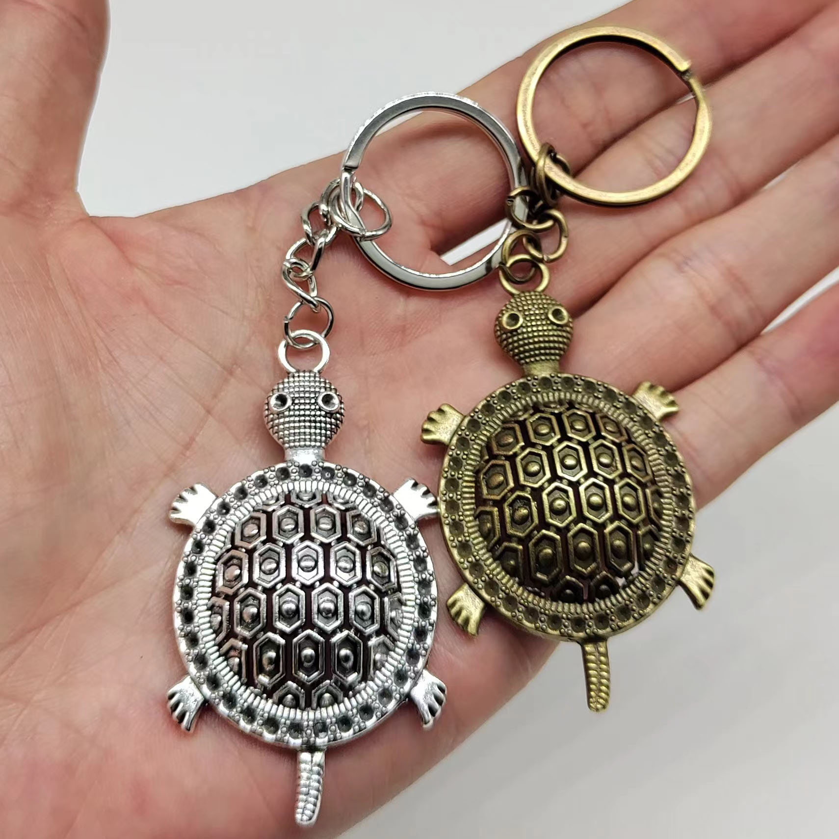Retro Classic Style Tortoise Alloy Plating Bag Pendant Keychain display picture 7