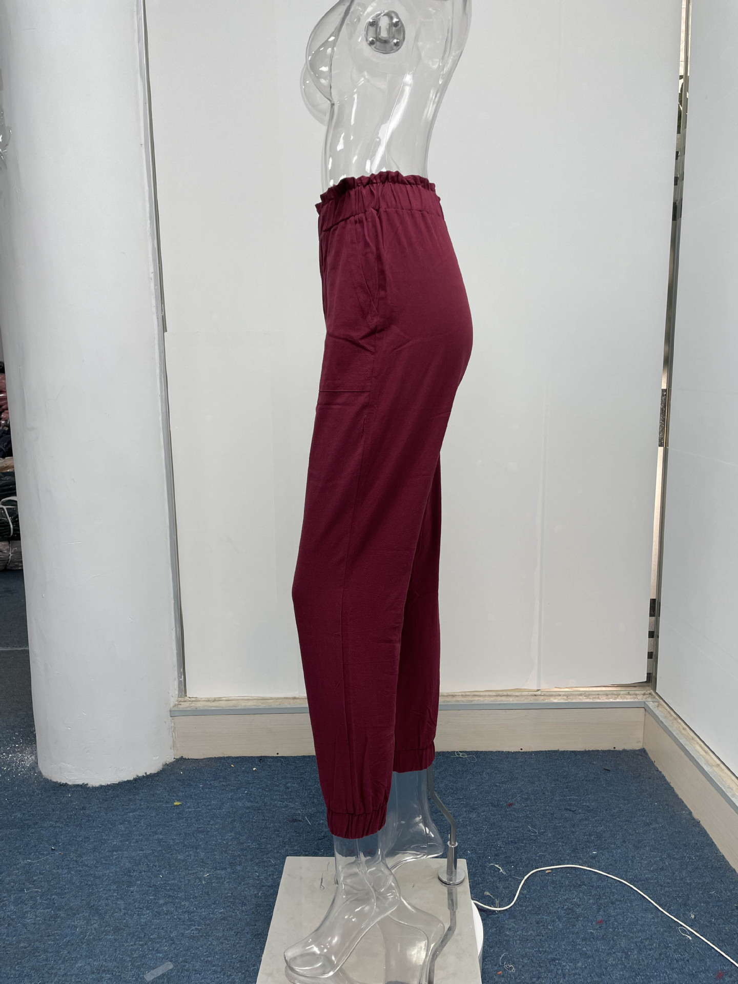 Femmes Du Quotidien Style Classique Couleur Unie Toute La Longueur Plissé Pantalons Décontractés Pantalon Droit display picture 9