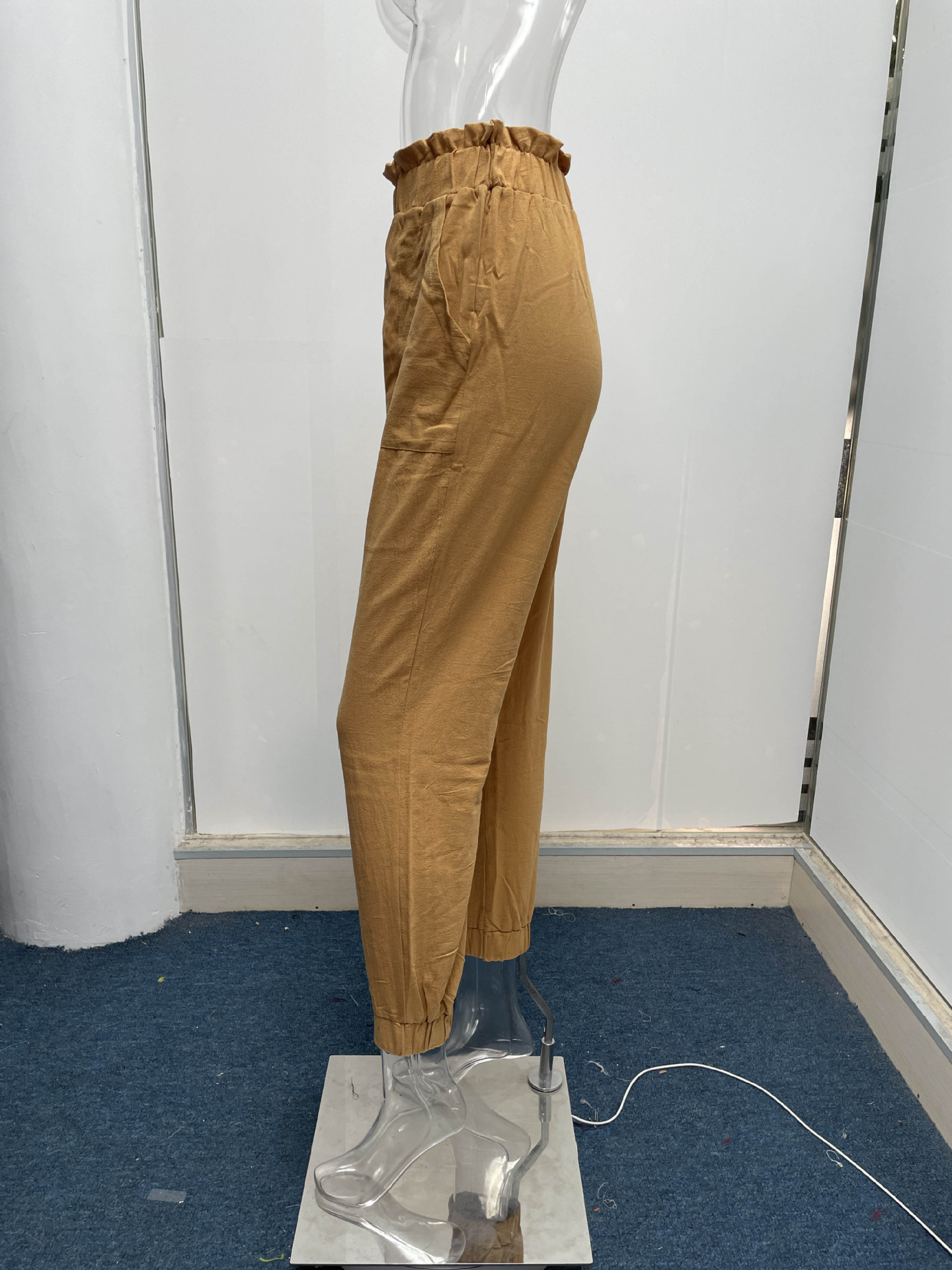 Women's Daily Classic Style Solid Color Full Length Pleated Casual Pants Straight Pants display picture 30