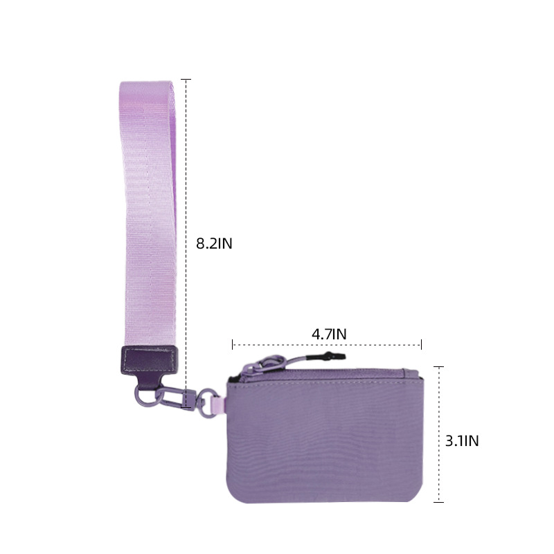 Unisex Pu Leather Solid Color Simple Style Commute Square Zipper Card Holder display picture 5