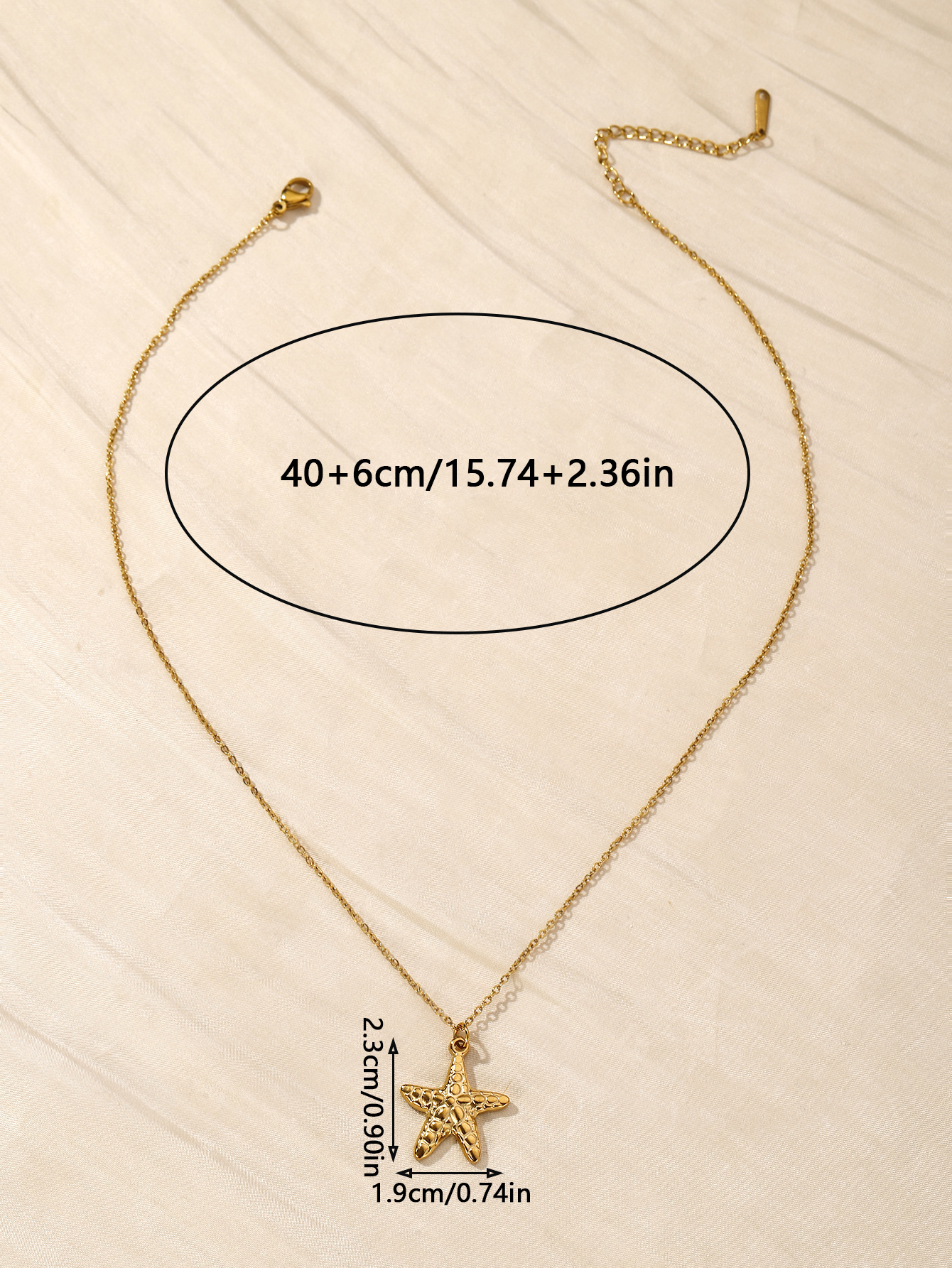 304 Stainless Steel Gold Plated Basic Modern Style Classic Style Plating Heart Shape Anchor Shell Pendant Necklace display picture 15