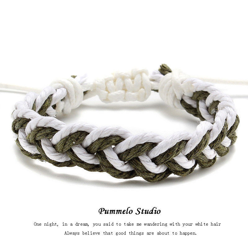 IG Style Modern Style Geometric Rope Couple Drawstring Bracelets display picture 13