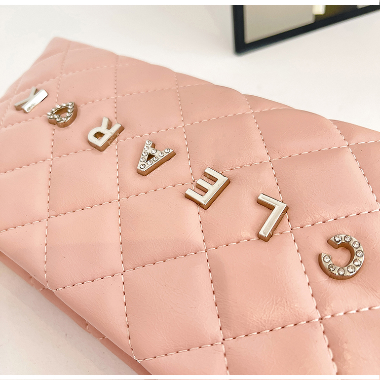Women's Medium Pu Leather Letter Solid Color Lingge Vintage Style Classic Style Sewing Thread Zipper Underarm Bag display picture 6