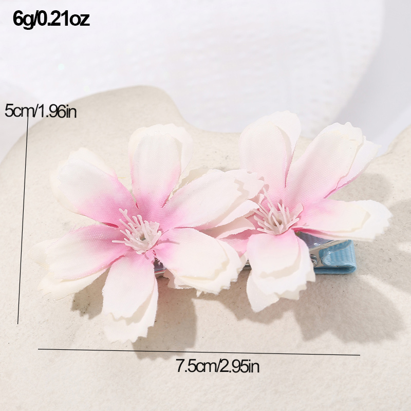 Women's IG Style Vacation Tropical Flower Alloy Cloth Hair Clip display picture 6