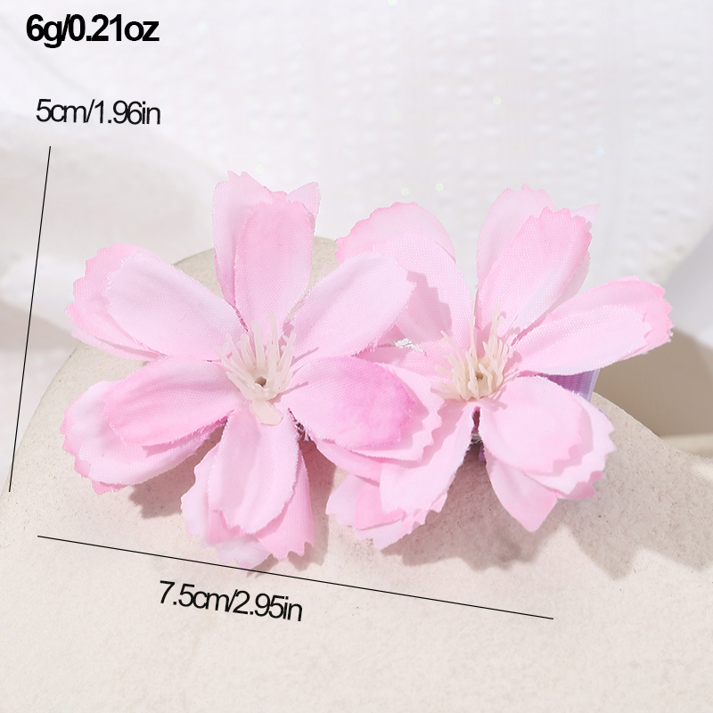 Women's IG Style Vacation Tropical Flower Alloy Cloth Hair Clip display picture 10