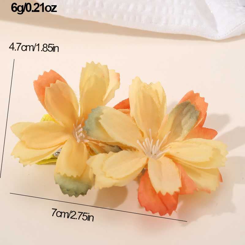 Women's IG Style Vacation Tropical Flower Alloy Cloth Hair Clip display picture 19