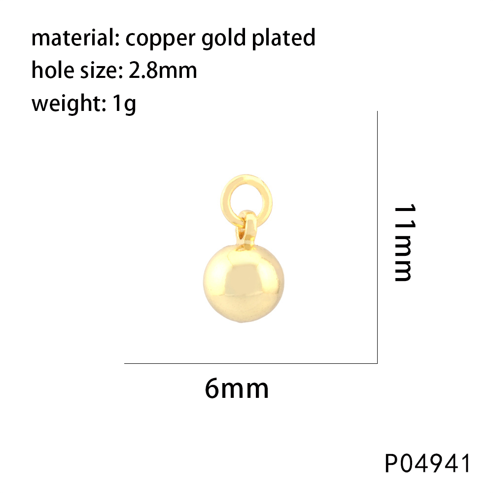 1 Piece 20*5mm Copper Zircon 18K Gold Plated Ice Cream Geometric Pendant Chain display picture 5