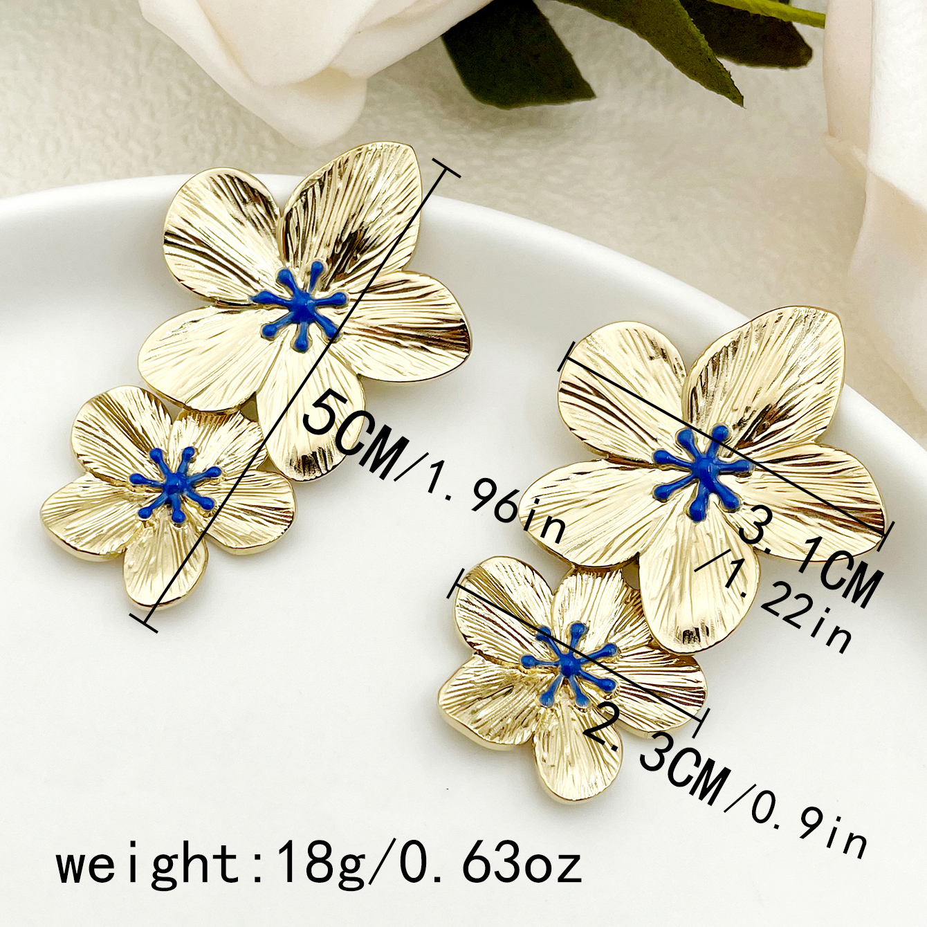 1 Pair Lady Sweet Korean Style Star Heart Shape Flower Tassel Inlay 304 Stainless Steel Artificial Pearls Rhinestones 14K Gold Plated Drop Earrings display picture 7