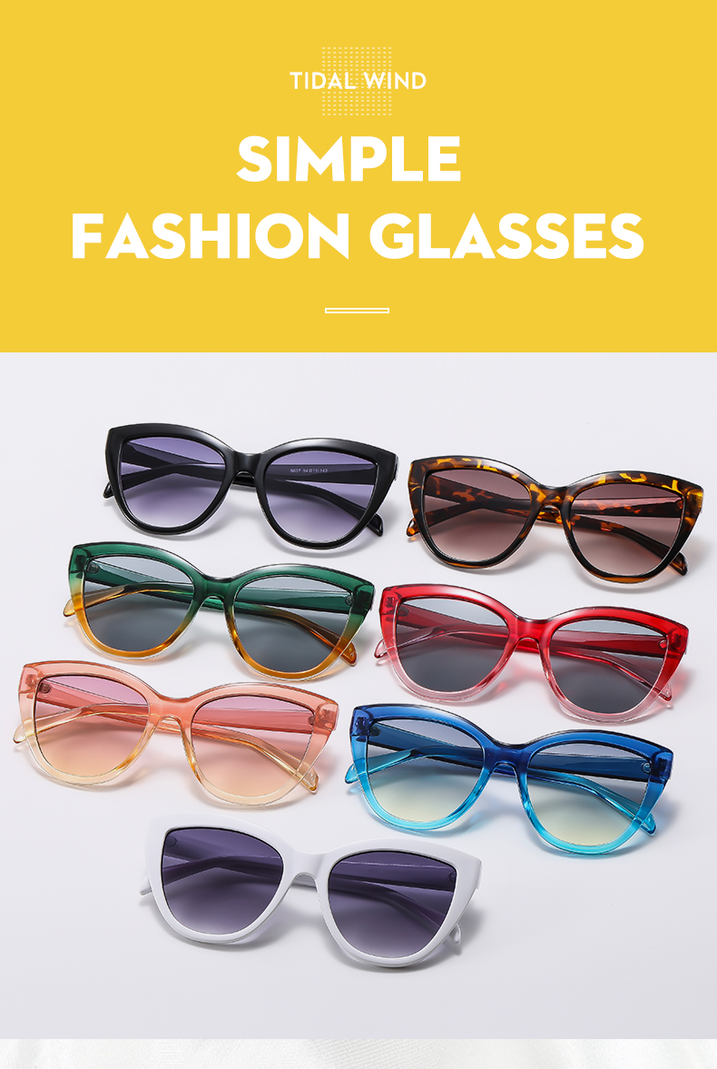 Casual Simple Style Gradient Color Ac Cat Eye Full Frame Women's Sunglasses display picture 9
