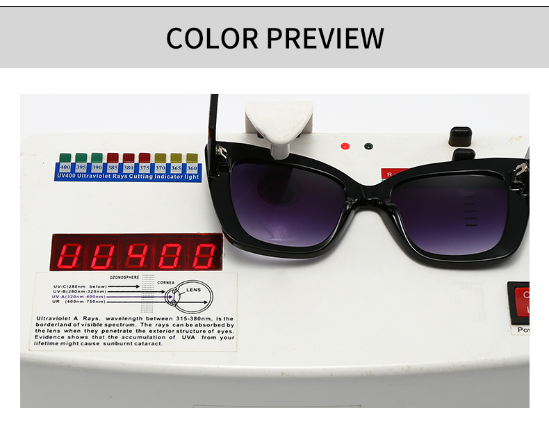 Modern Style Gradient Color Pc Cat Eye Full Frame Women's Sunglasses display picture 3