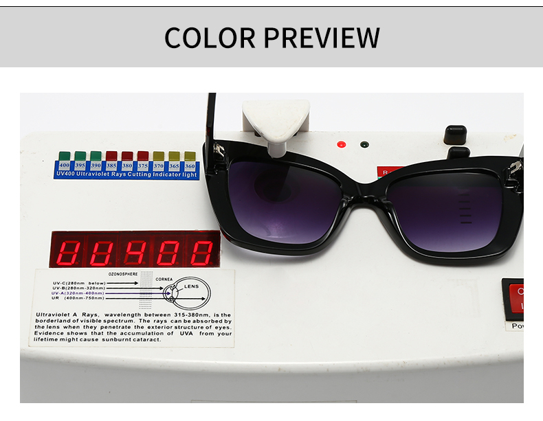Modern Style Gradient Color Pc Cat Eye Full Frame Women's Sunglasses display picture 4