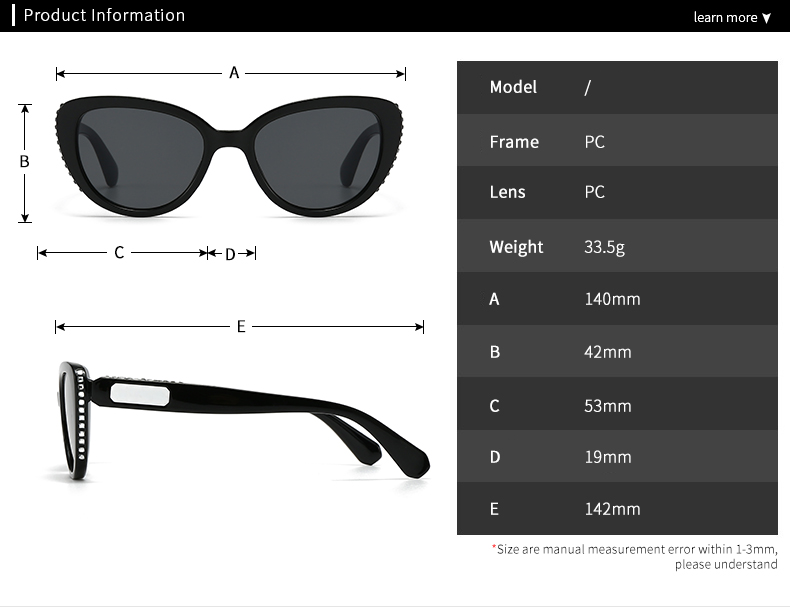 Moderner Stil Farbblock Pc Katzenauge Inlay Vollbild Sonnenbrille Der Frauen display picture 1