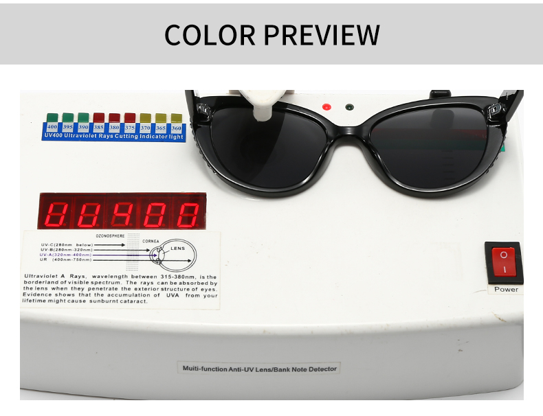 Modern Style Color Block Pc Cat Eye Inlay Full Frame Women's Sunglasses display picture 6
