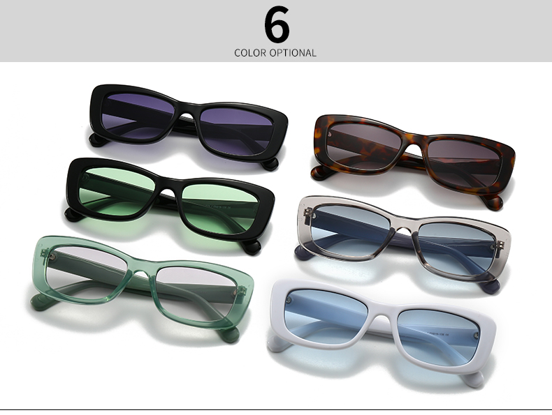 Modern Style Color Block Pc Square Inlay Full Frame Optical Glasses display picture 6