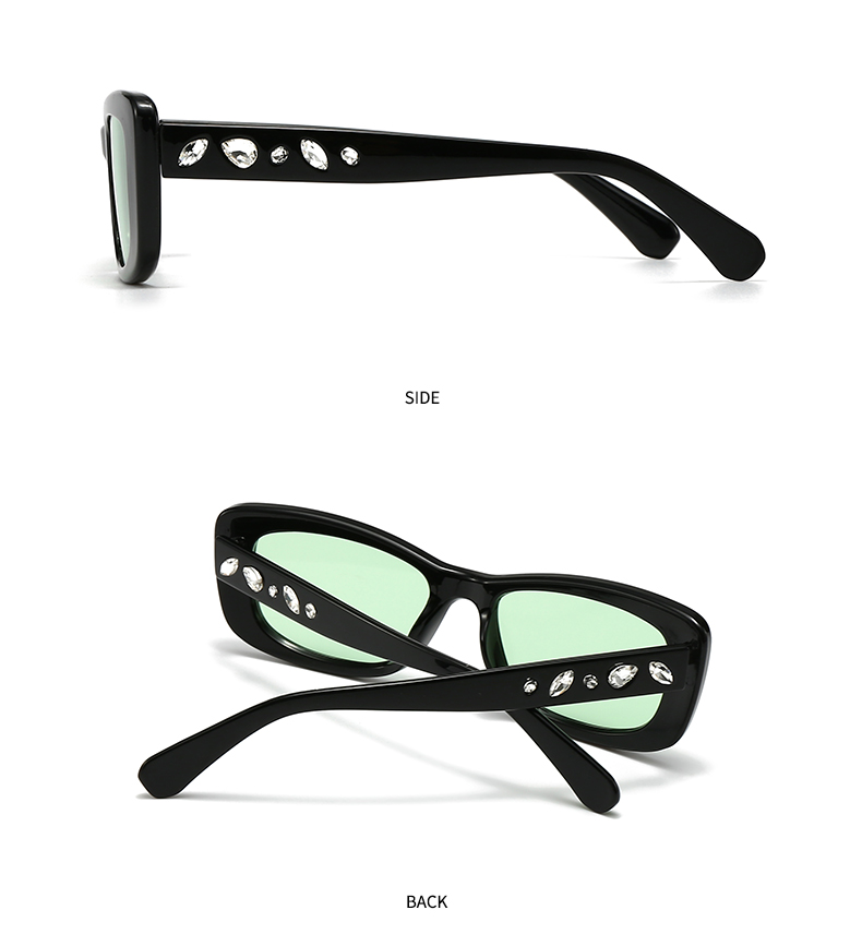 Modern Style Color Block Pc Square Inlay Full Frame Optical Glasses display picture 10