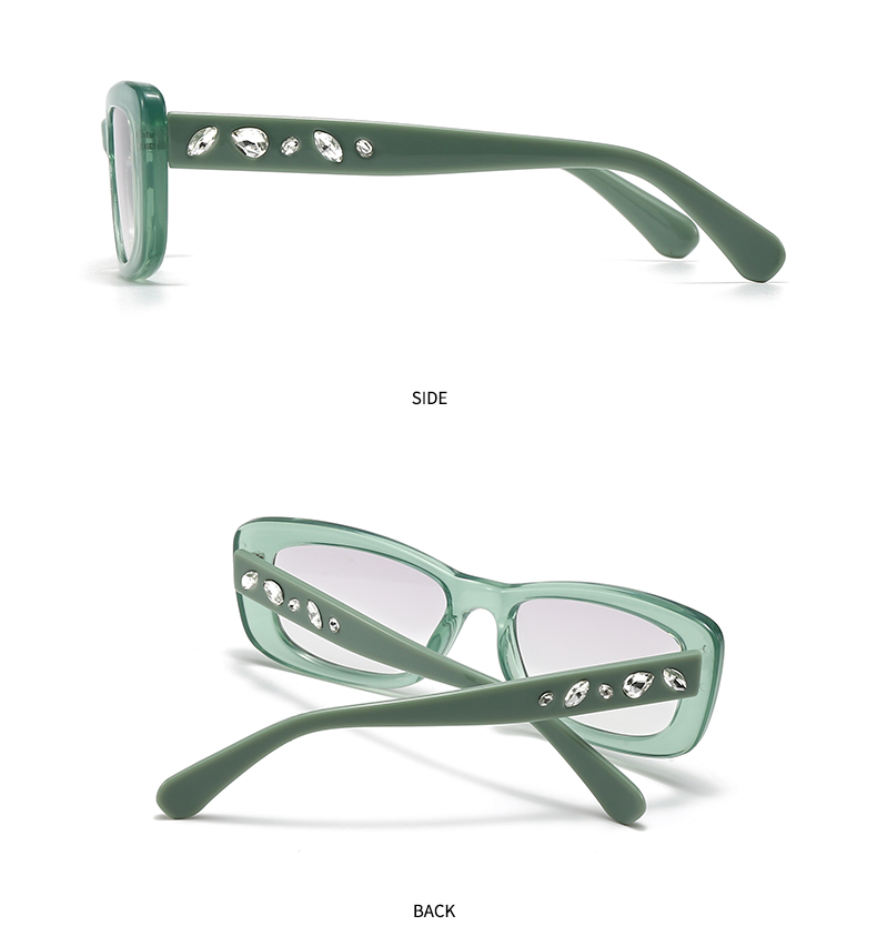 Estilo Moderno Bloque De Color Ordenador Personal Cuadrado Embutido Fotograma Completo Gafas Ópticas display picture 9