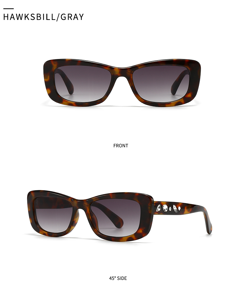Modern Style Color Block Pc Square Inlay Full Frame Optical Glasses display picture 15