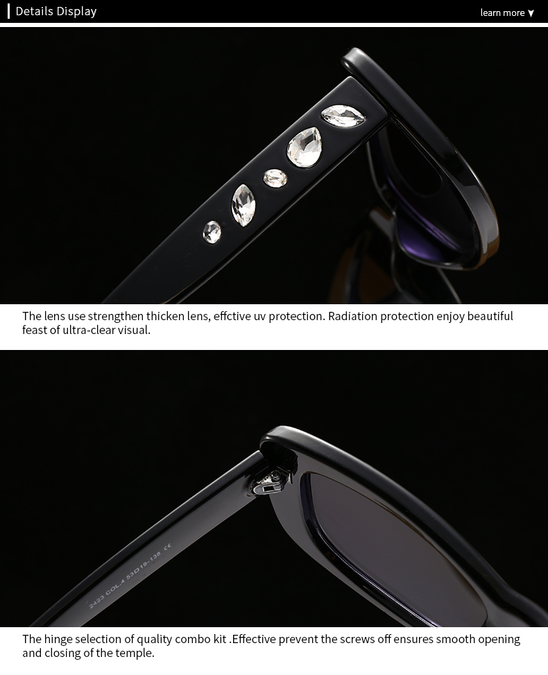 Modern Style Color Block Pc Square Inlay Full Frame Optical Glasses display picture 20