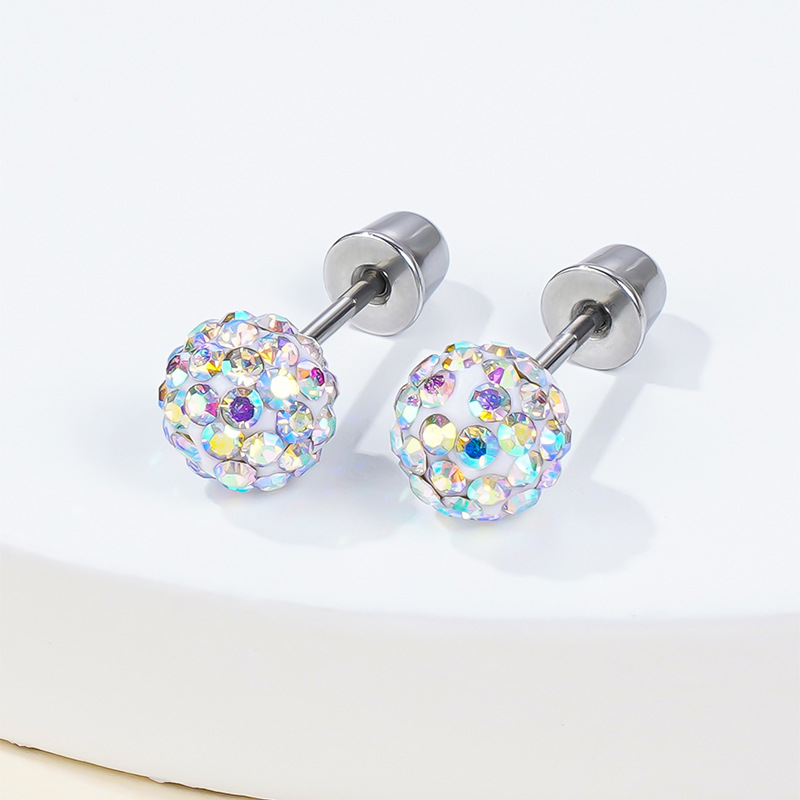 1 Piece Ear Cartilage Rings & Studs Simple Style Classic Style Round 304 Stainless Steel Ear Cartilage Rings & Studs display picture 2