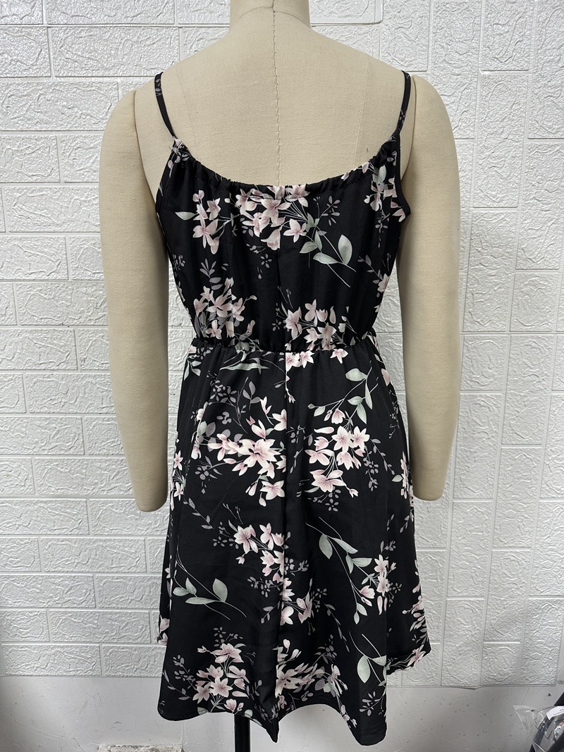 Women's Strap Dress Vacation Strap Sleeveless Flower Above Knee Park Daily Lawn display picture 18