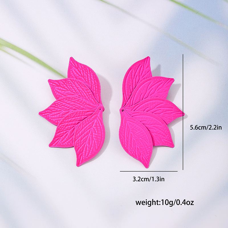 1 Pièce Style Simple Feuille Couches Alliage Boucles D'Oreilles display picture 8