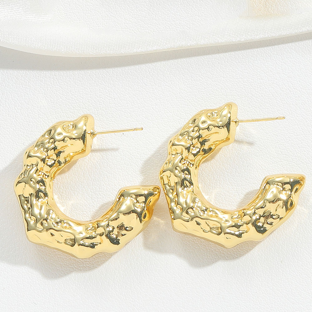 1 Pair IG Style Classic Style Geometric Solid Color Copper Drop Earrings Earrings display picture 5