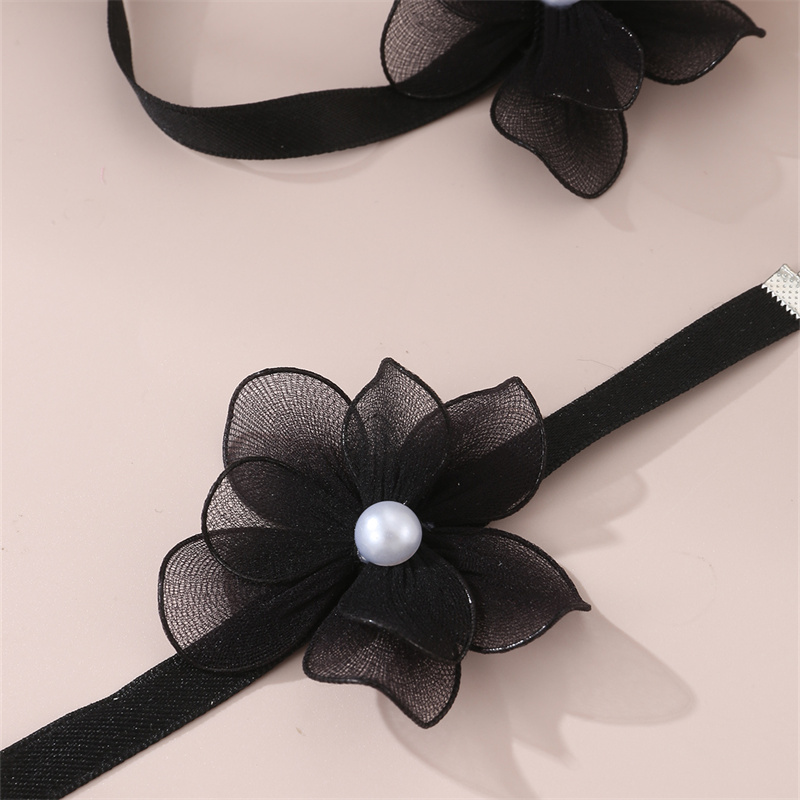 Plage Sucré Style Simple Fleur Polyester Incruster Perle Femmes Bracelets Collier display picture 18