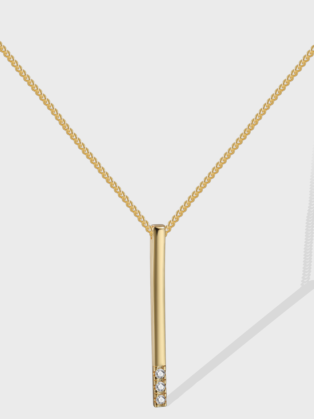 Copper 18K Gold Plated Simple Style Classic Style Plating Inlay Solid Color Zircon Pendant Necklace display picture 9